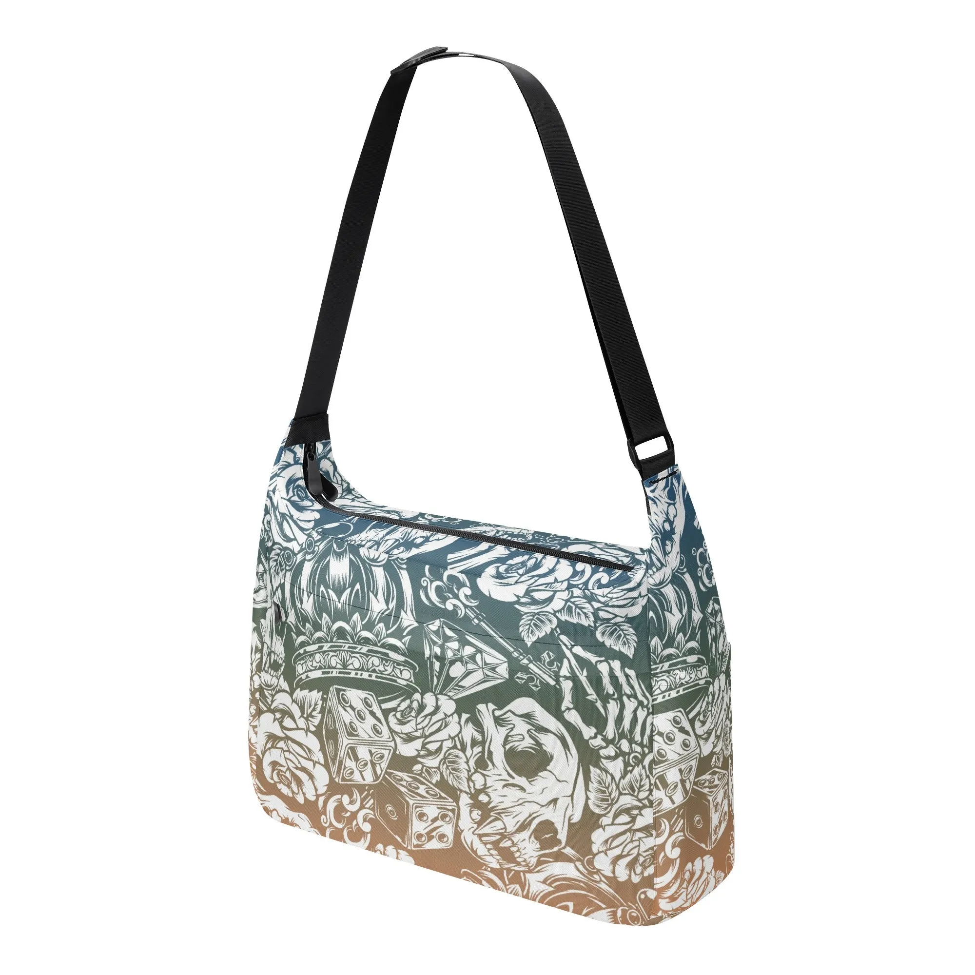 Gothic Skull Pattern Shoulder Bag