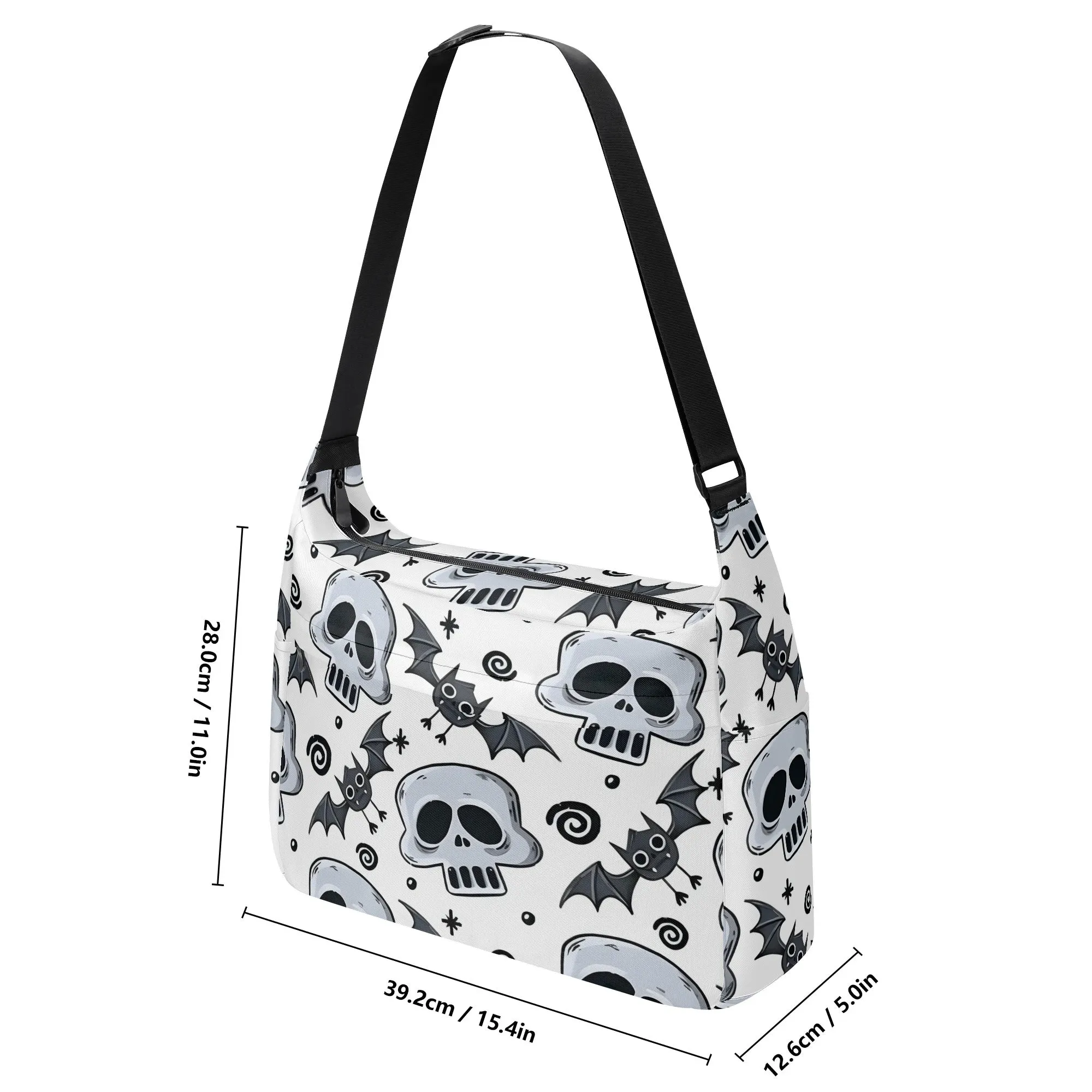 Gothic Skull Pattern Shoulder Bag