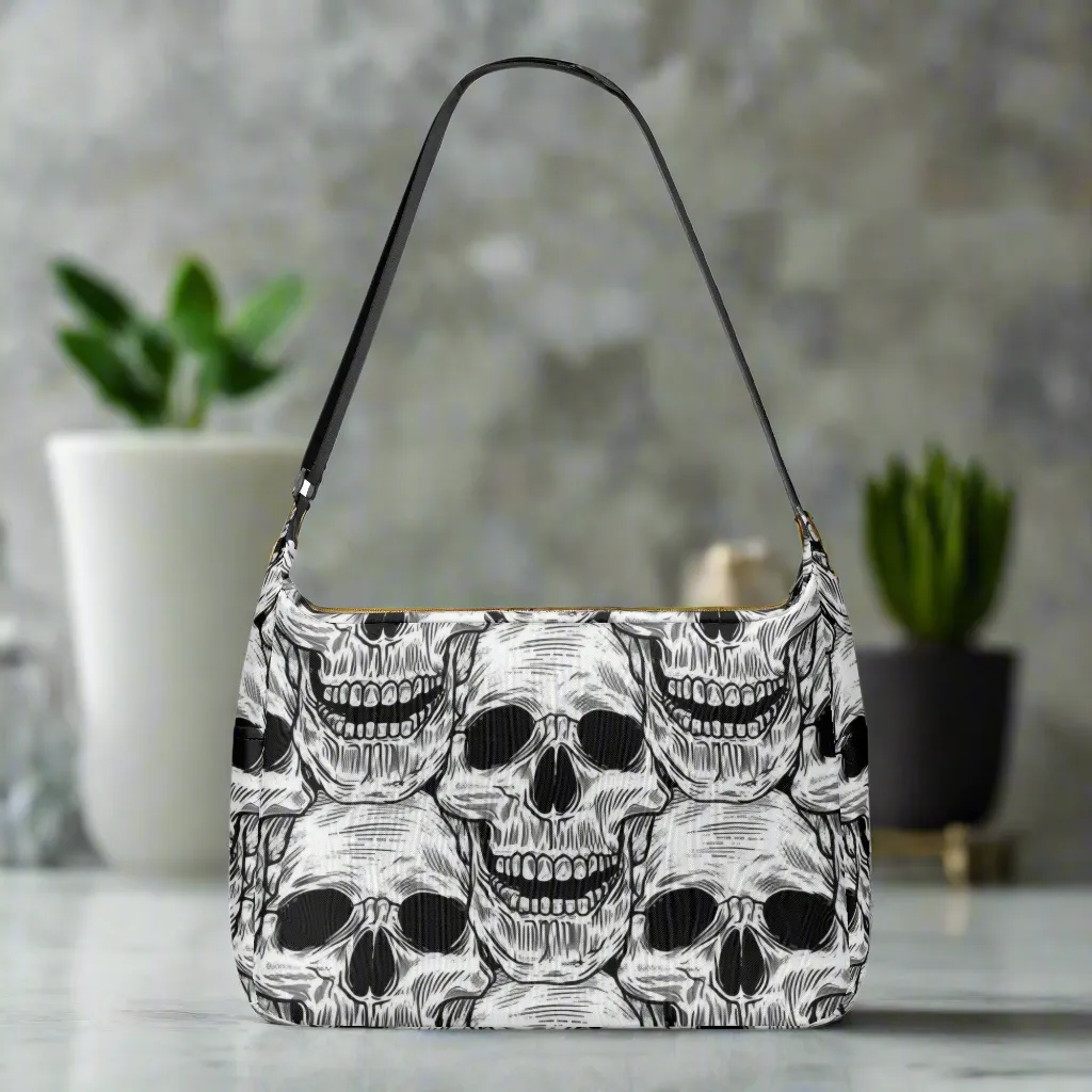 Gothic Skull Pattern Shoulder Bag