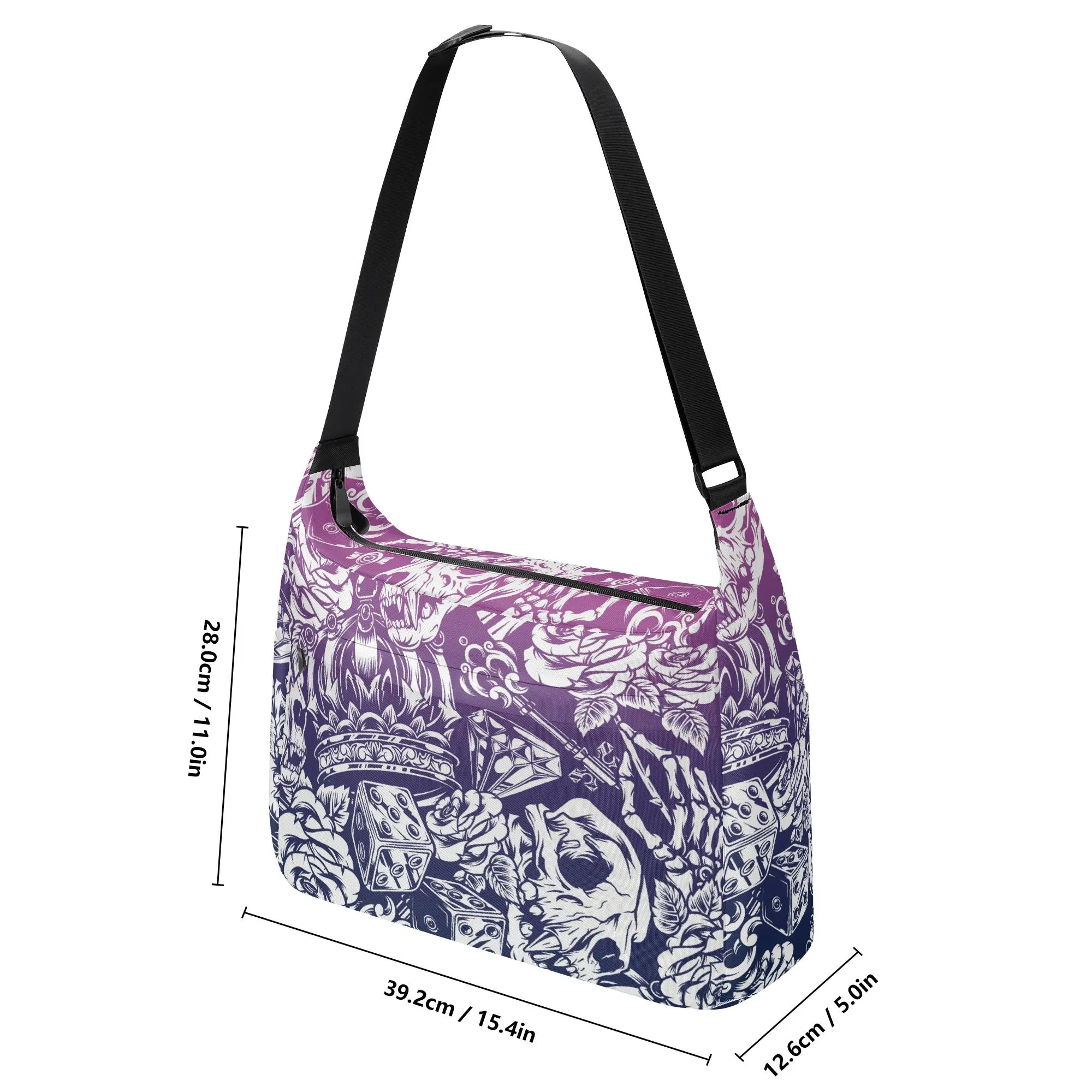 Gothic Skull Pattern Shoulder Bag