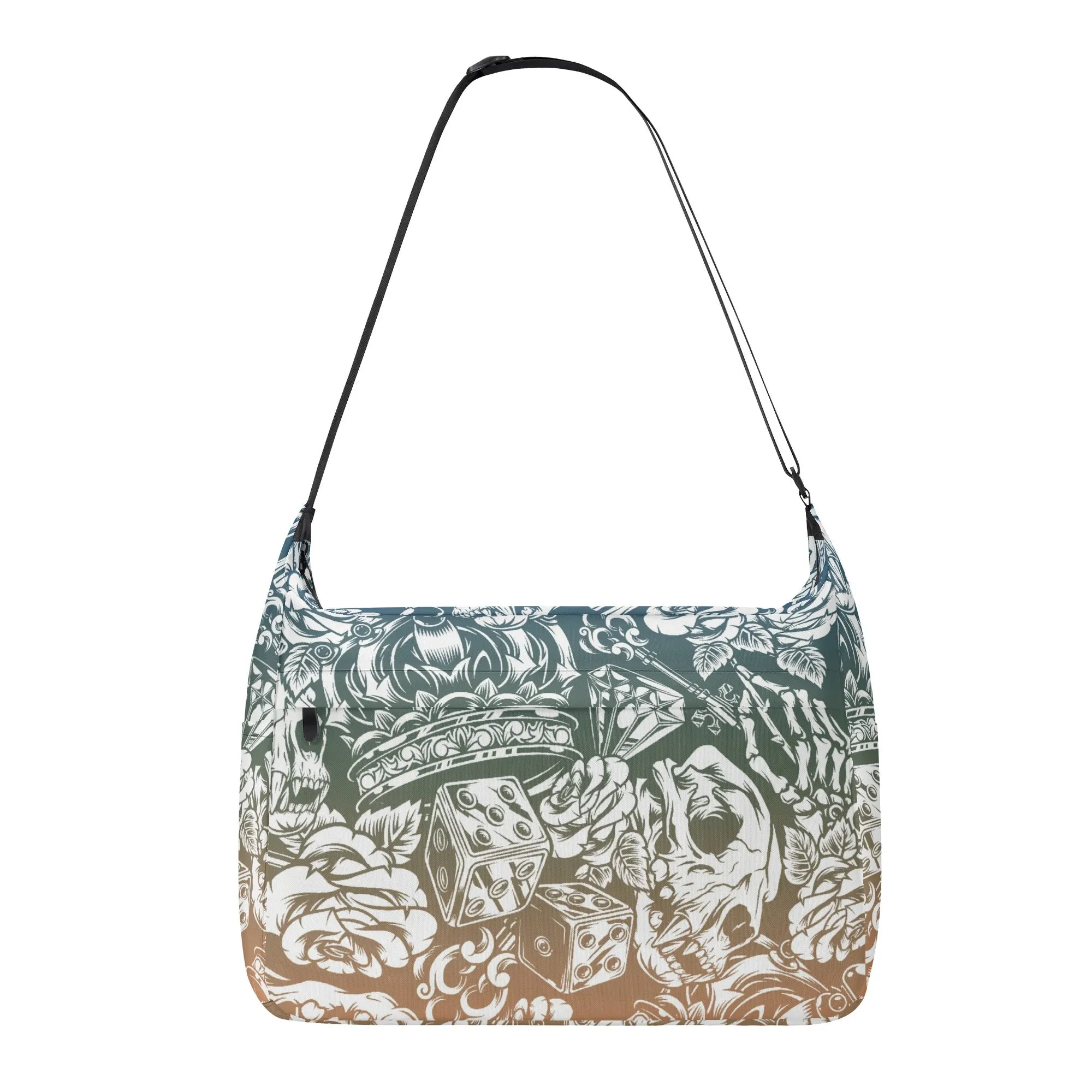 Gothic Skull Pattern Shoulder Bag