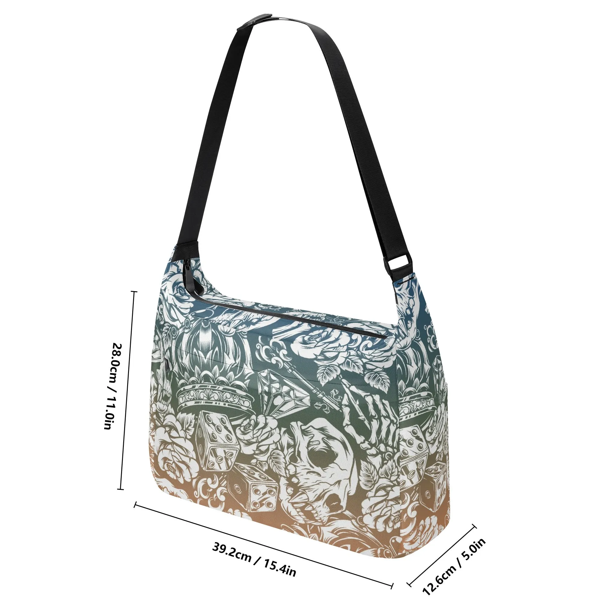 Gothic Skull Pattern Shoulder Bag