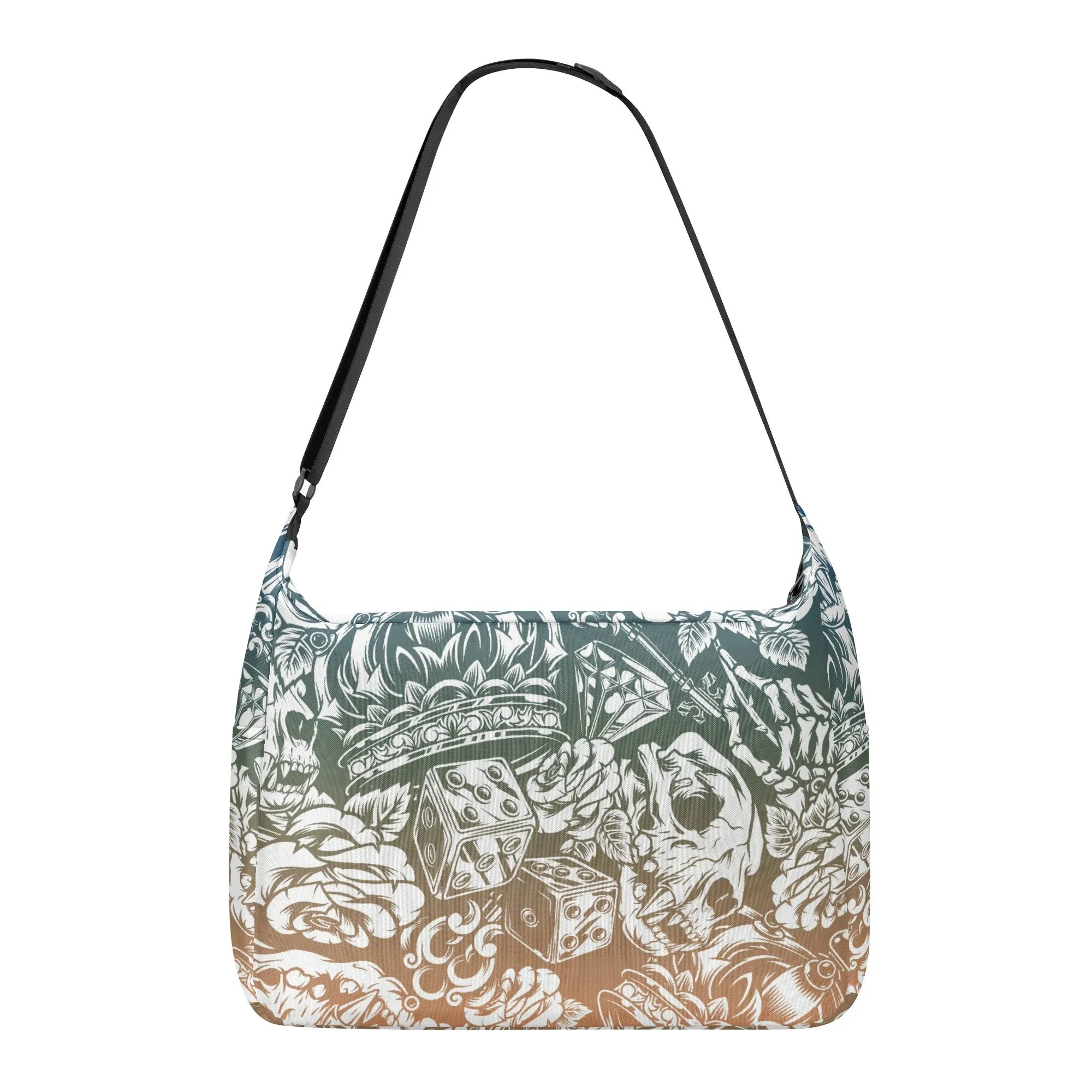 Gothic Skull Pattern Shoulder Bag