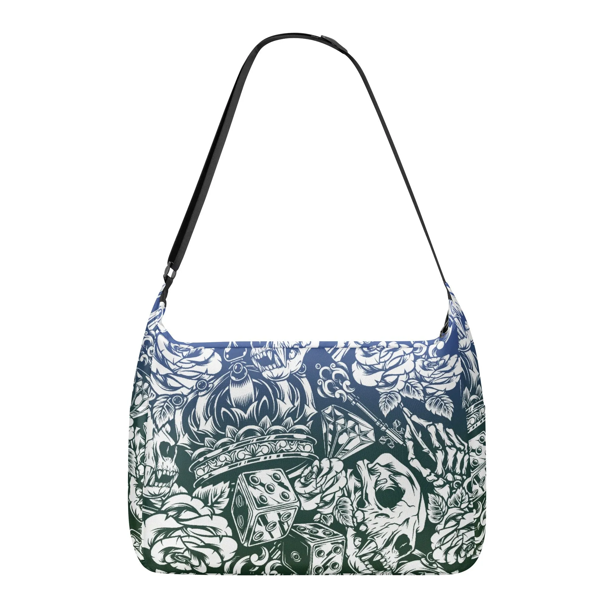 Gothic Skull Pattern Shoulder Bag