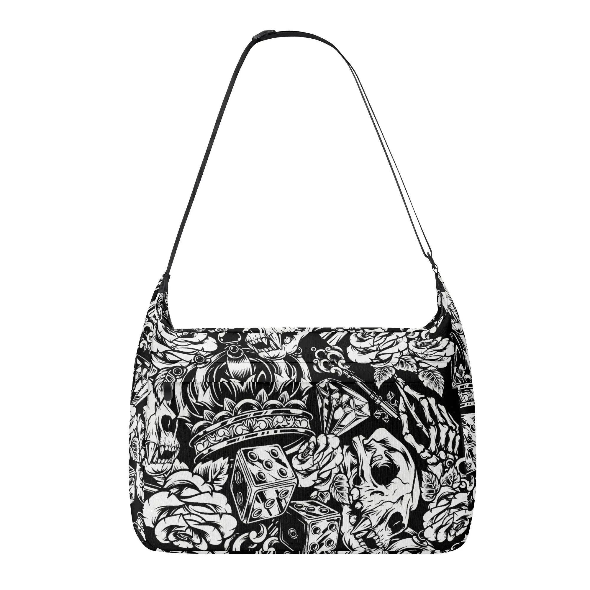 Gothic Skull Pattern Shoulder Bag