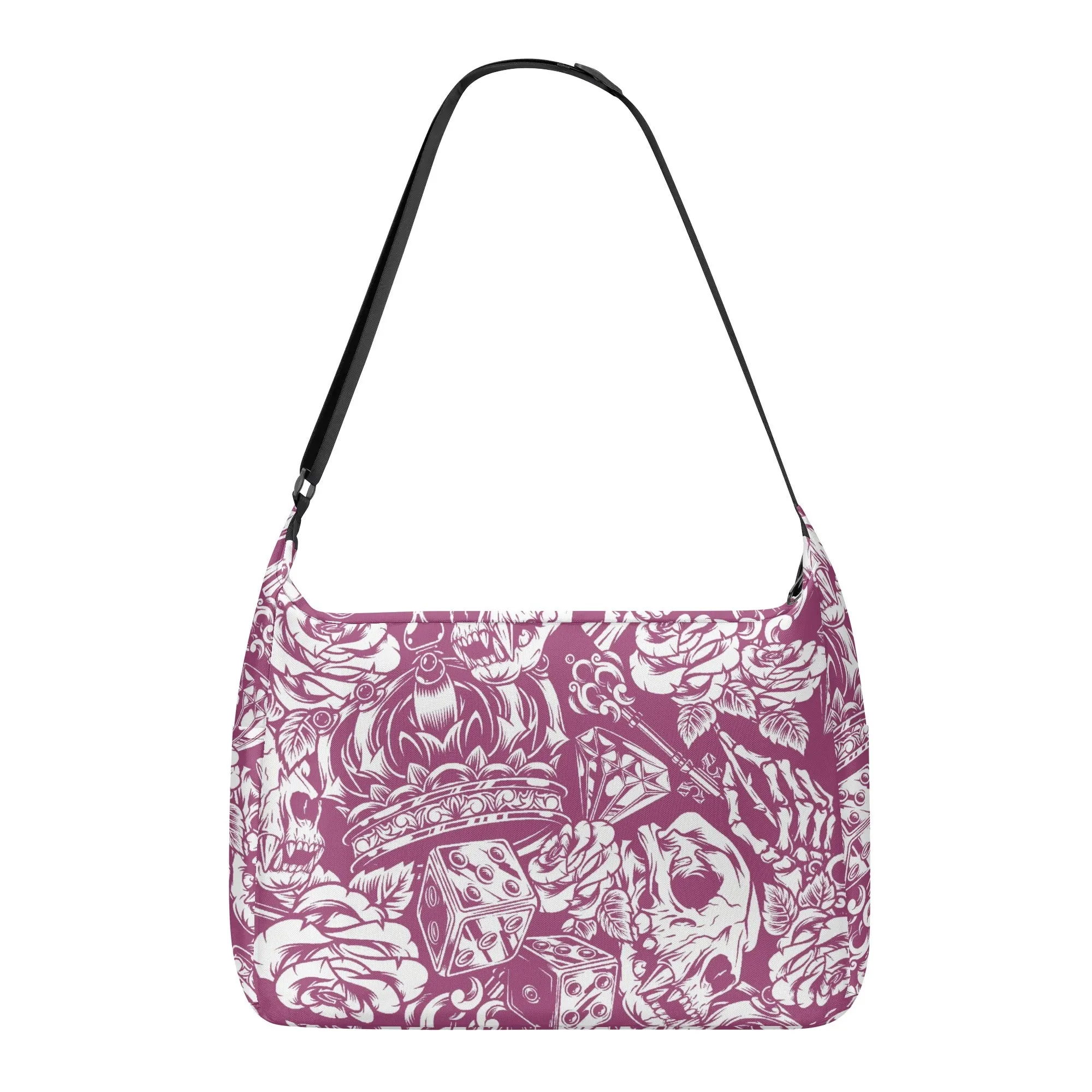 Gothic Skull Pattern Shoulder Bag