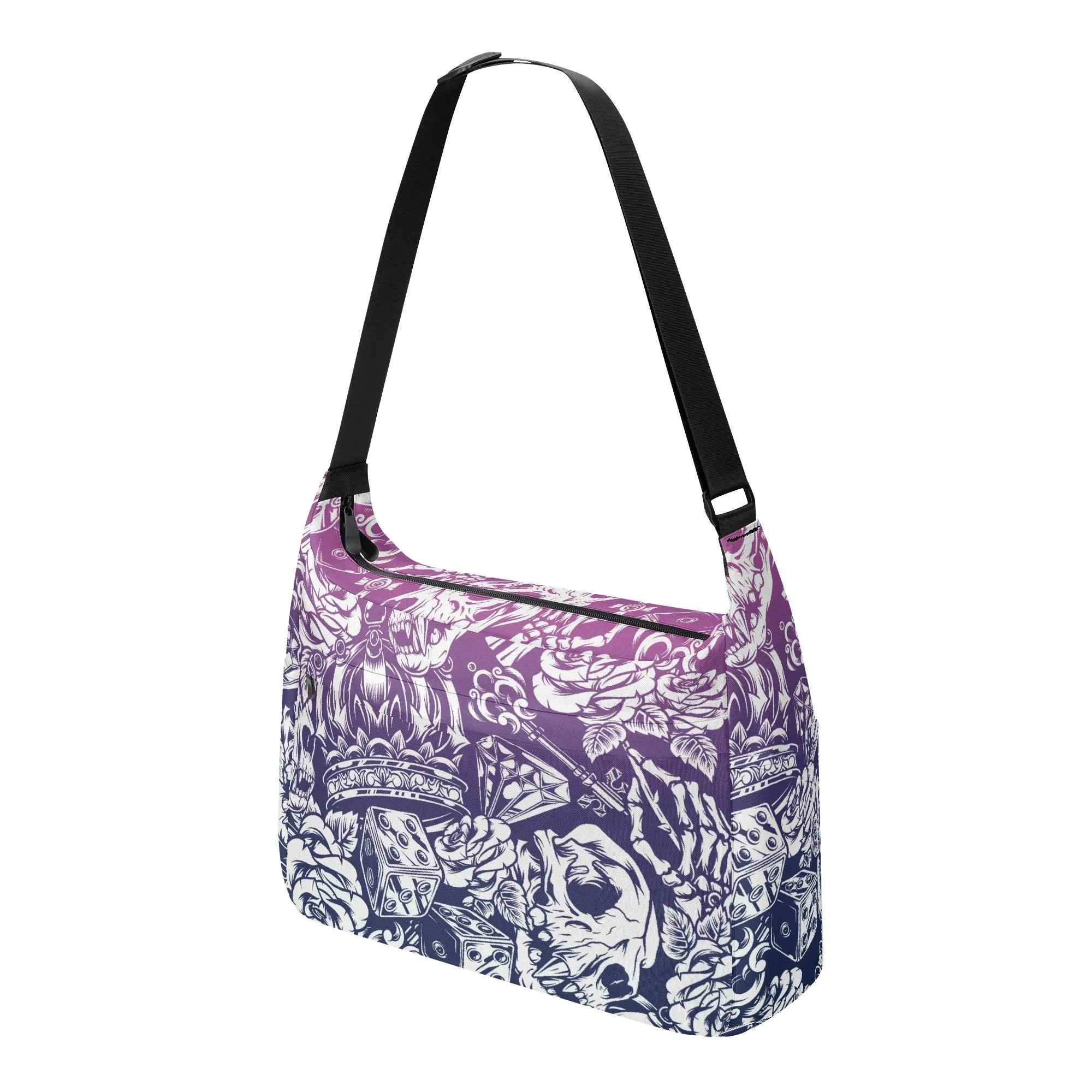 Gothic Skull Pattern Shoulder Bag