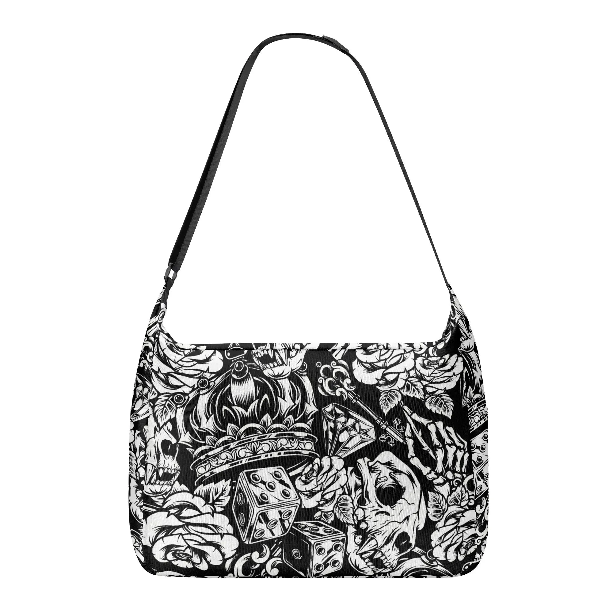 Gothic Skull Pattern Shoulder Bag