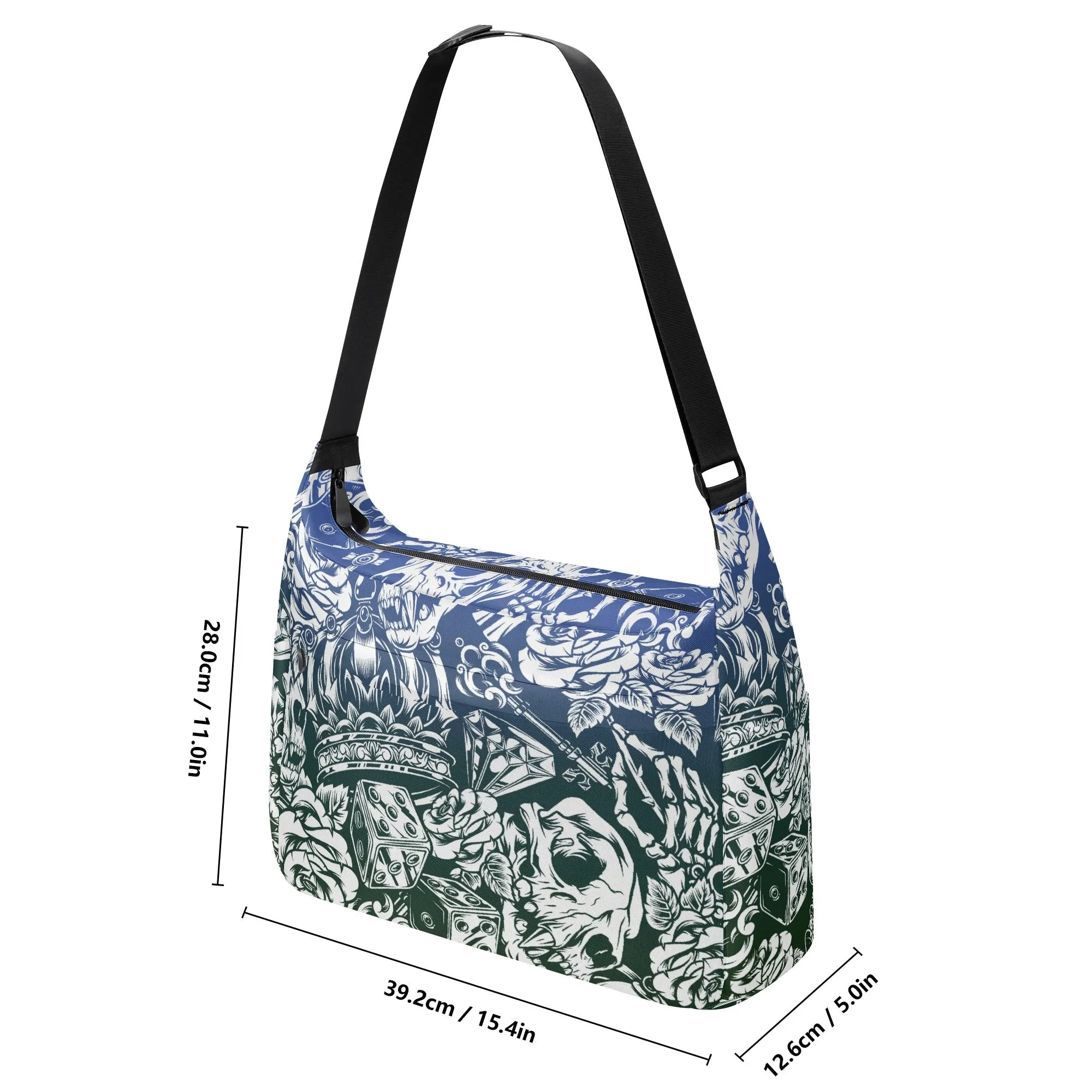 Gothic Skull Pattern Shoulder Bag