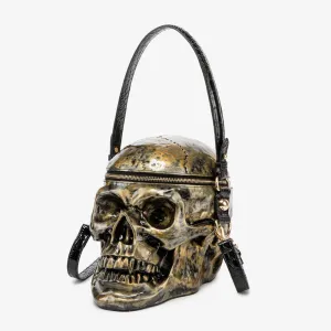 Gothic Style Silver Skull Shoulder Bag