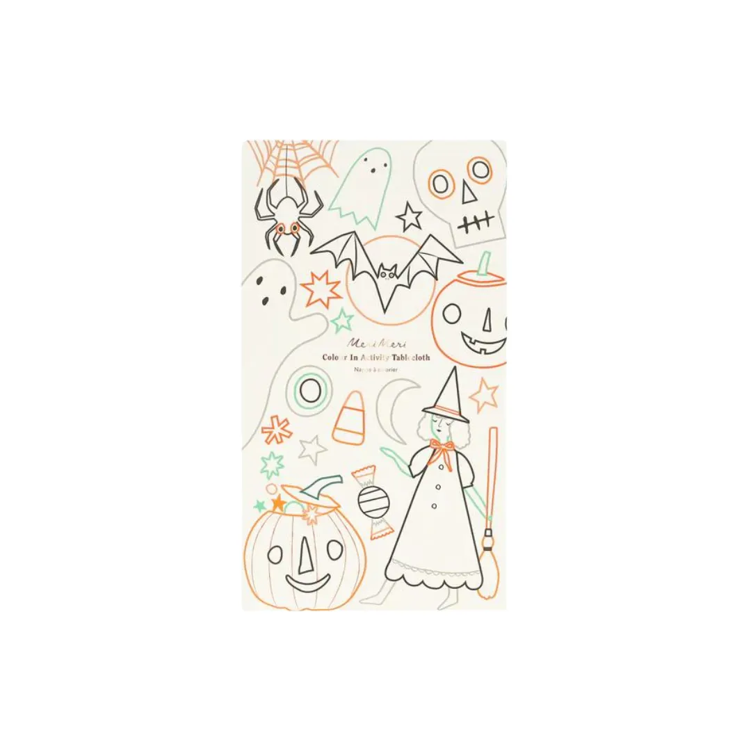 Halloween Coloring Tablecloth