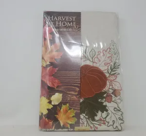 Harvest At Home 60 X 84  Oblong Pumpkin Farm Tablecloth AP30