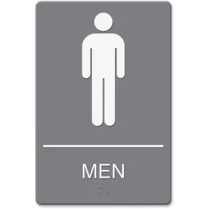 HeadLine ADA Men's Restroom Sign with Symbol