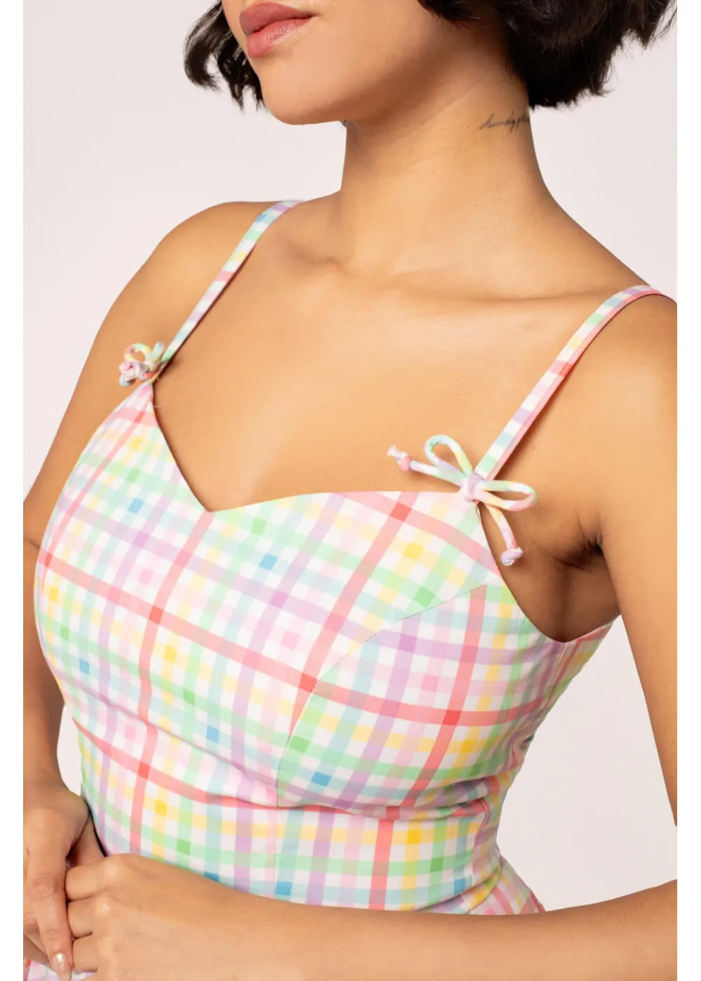 Hell Bunny Suzon Stripe 40's Swing Dress Multi