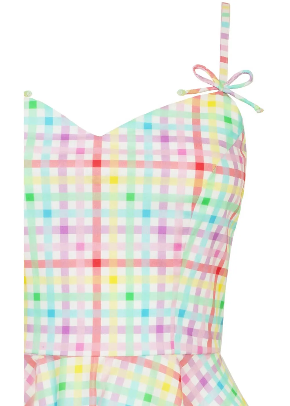 Hell Bunny Suzon Stripe 40's Swing Dress Multi