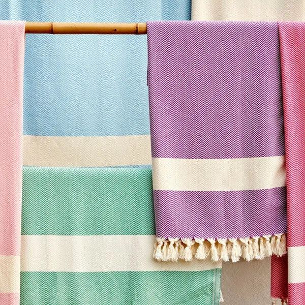 Herringbone Throws by Rice Designs