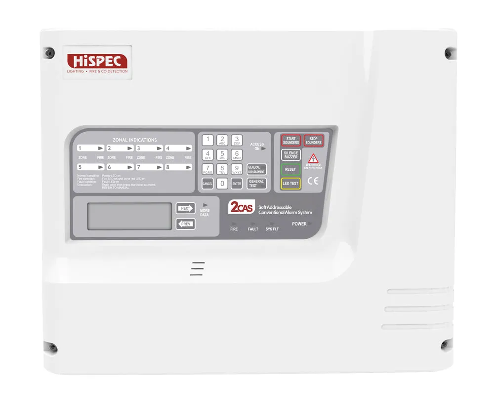 HiSPEC HS2CAS/4ZP Mains 2CAS Four Zone Panel