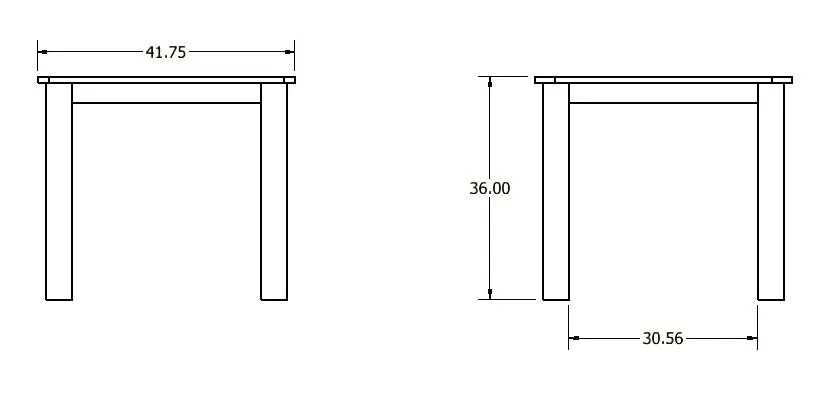 Homestead Dining Table - 42x42 - Counter Height