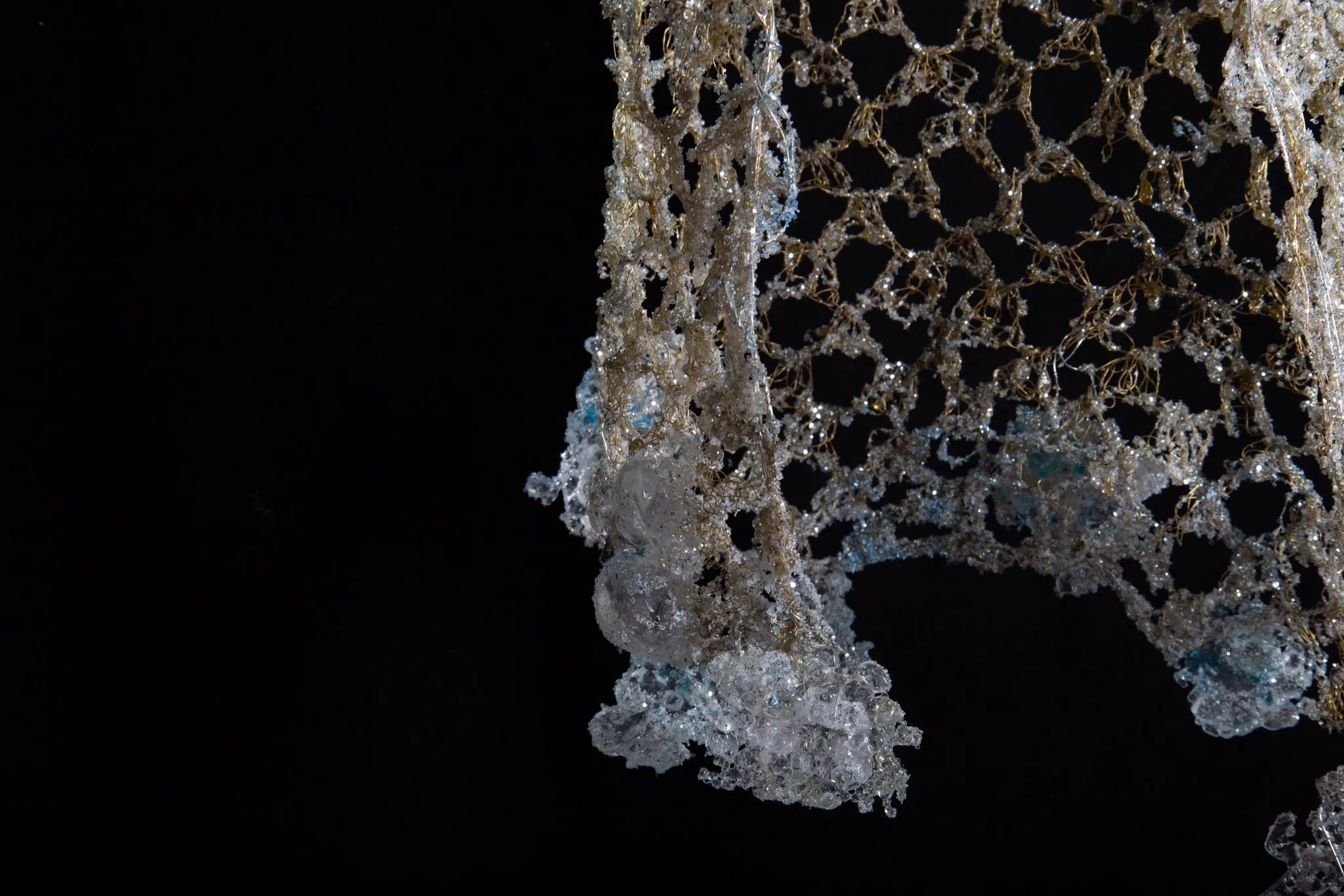 Installed Cylindratis Rete (Cylindrical Net) Sculpture