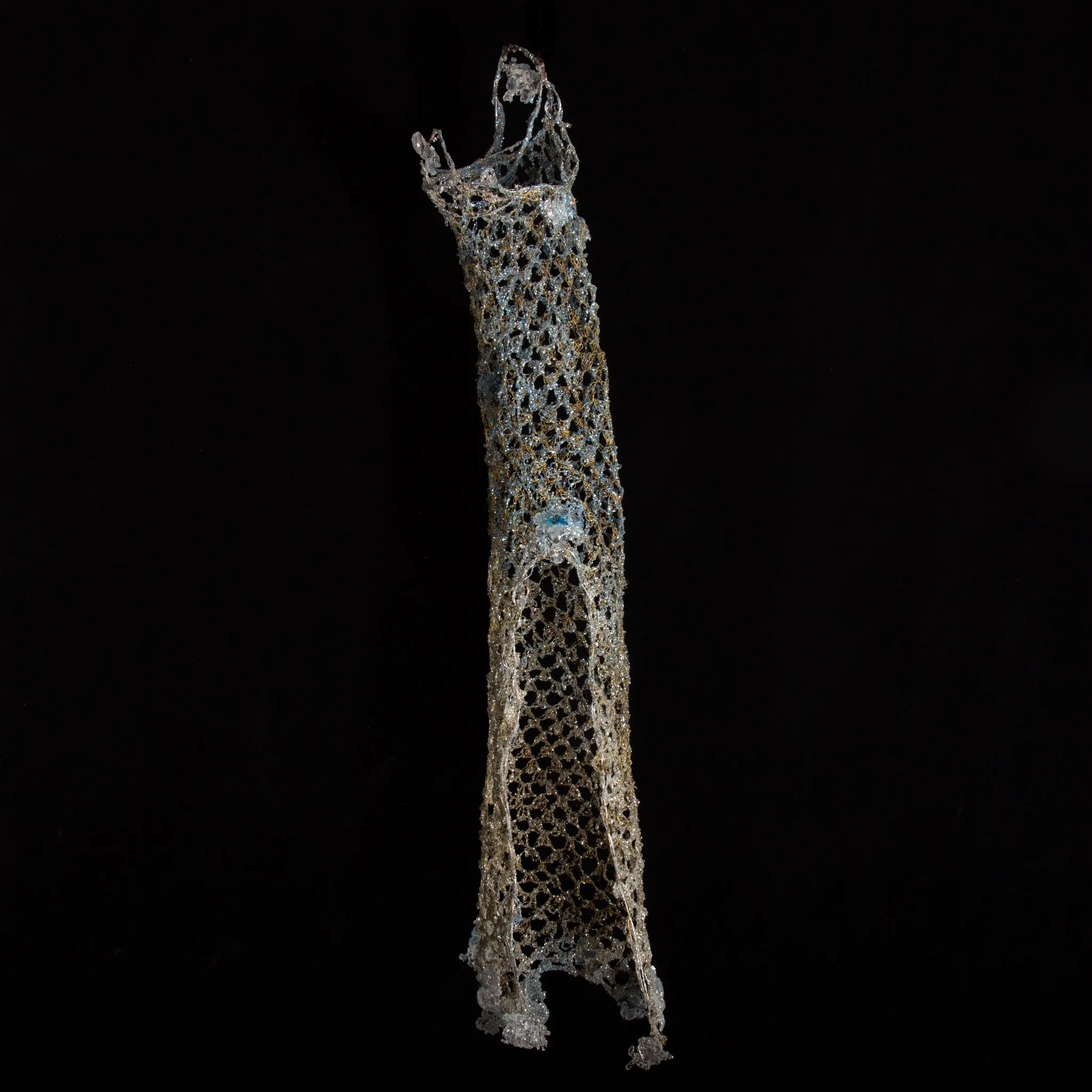 Installed Cylindratis Rete (Cylindrical Net) Sculpture