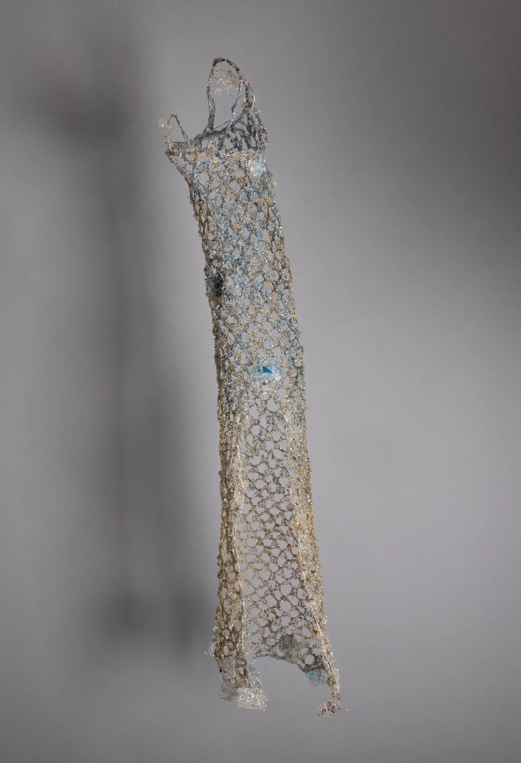 Installed Cylindratis Rete (Cylindrical Net) Sculpture