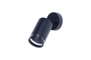 Integral ILDED054 Outdoor Stainless Steel Adjustable GU10 IP65 Wall Spotlight Black