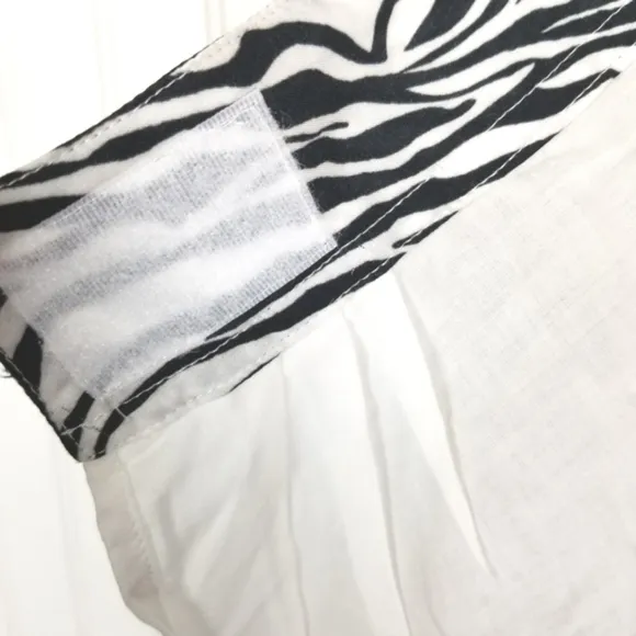 Johnny Was NWT Rayon Wrap Midi Skirt Floral Zebra Print Size Large Beach Cover