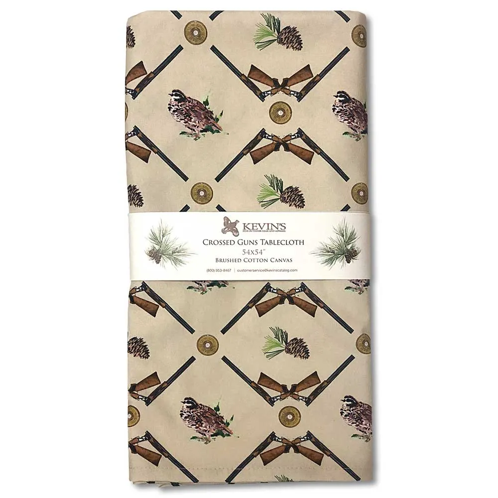 Kevin's Crossed Guns Table Cloth