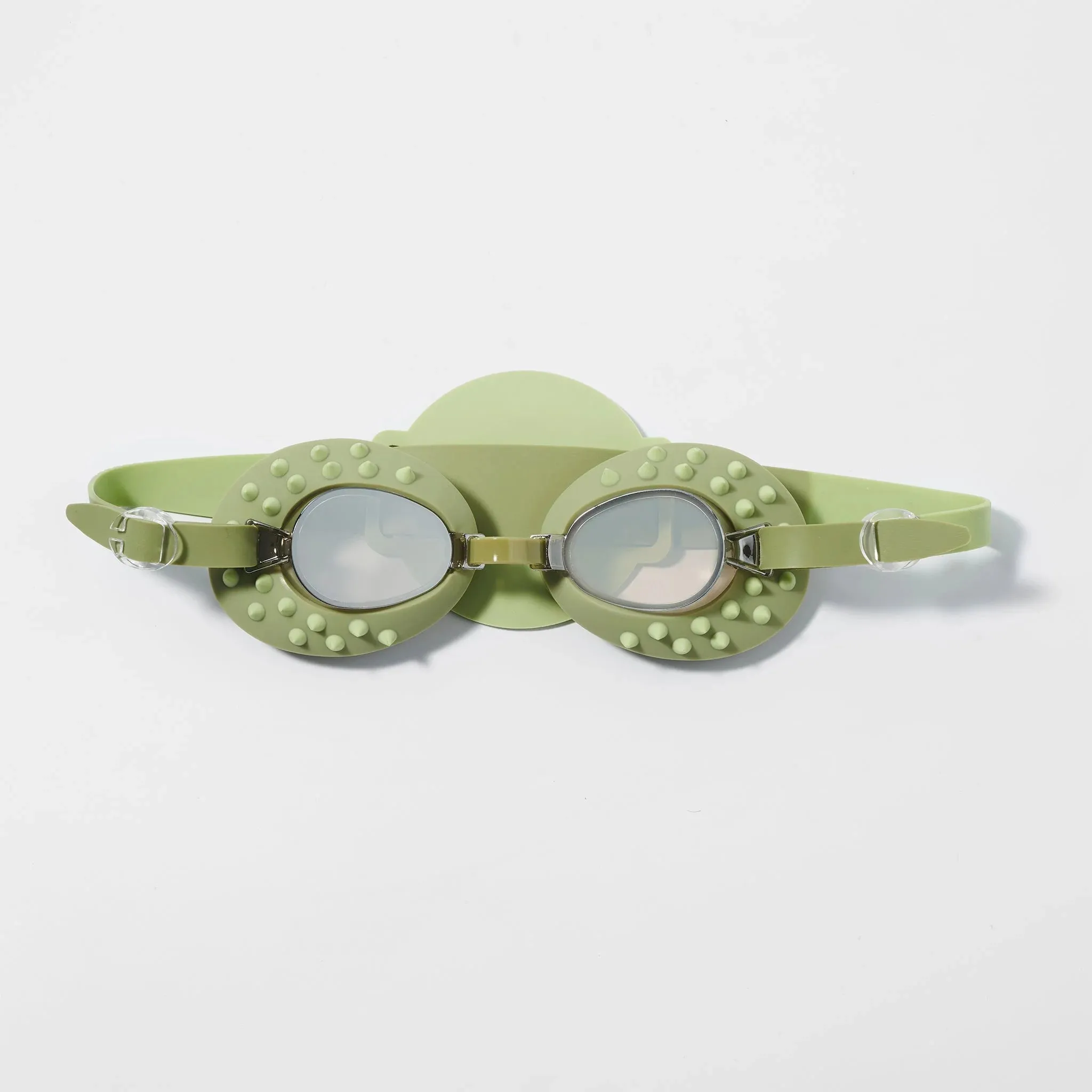 KIDS SWIM GOGGLES - COOKIE THE CROC KHAKI