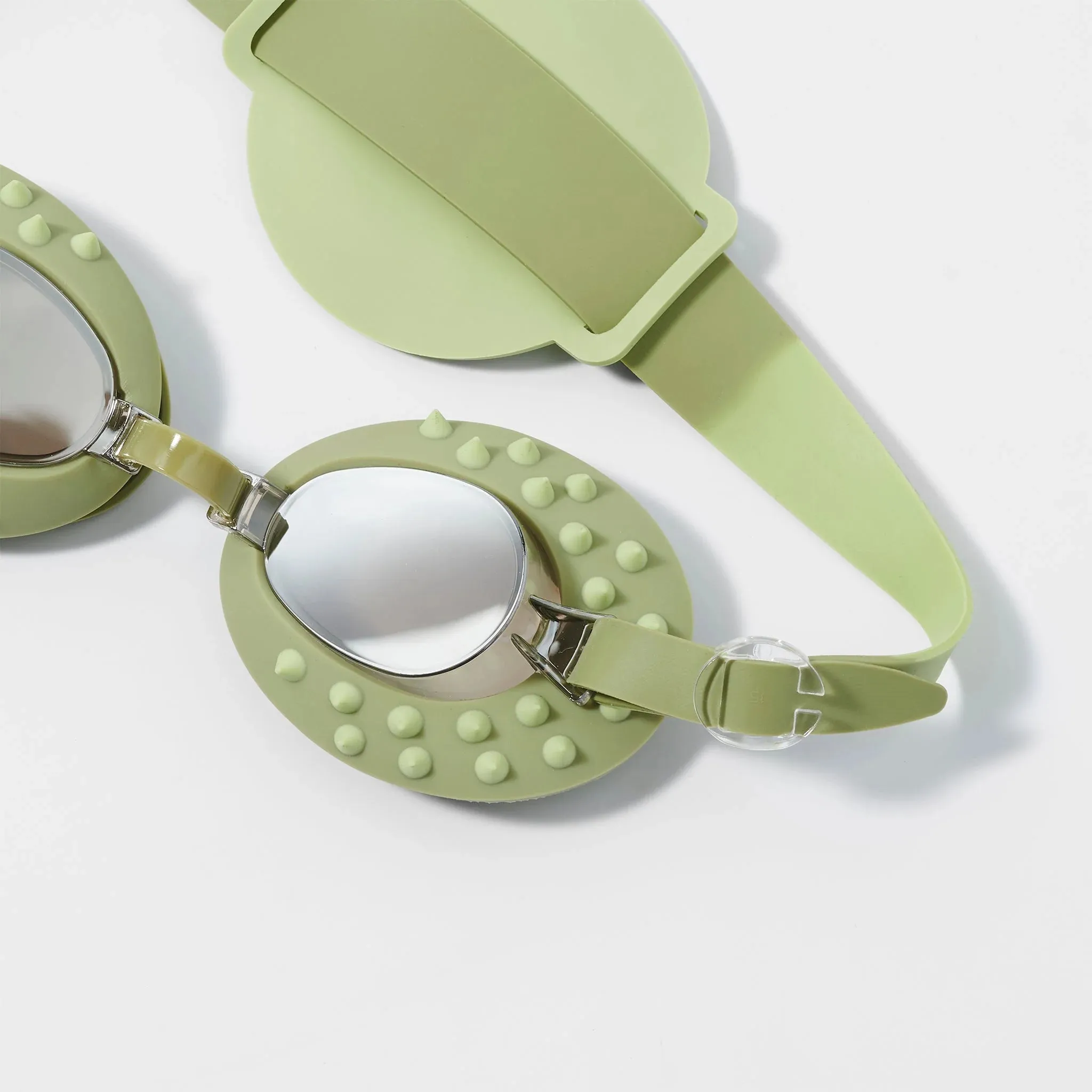 KIDS SWIM GOGGLES - COOKIE THE CROC KHAKI