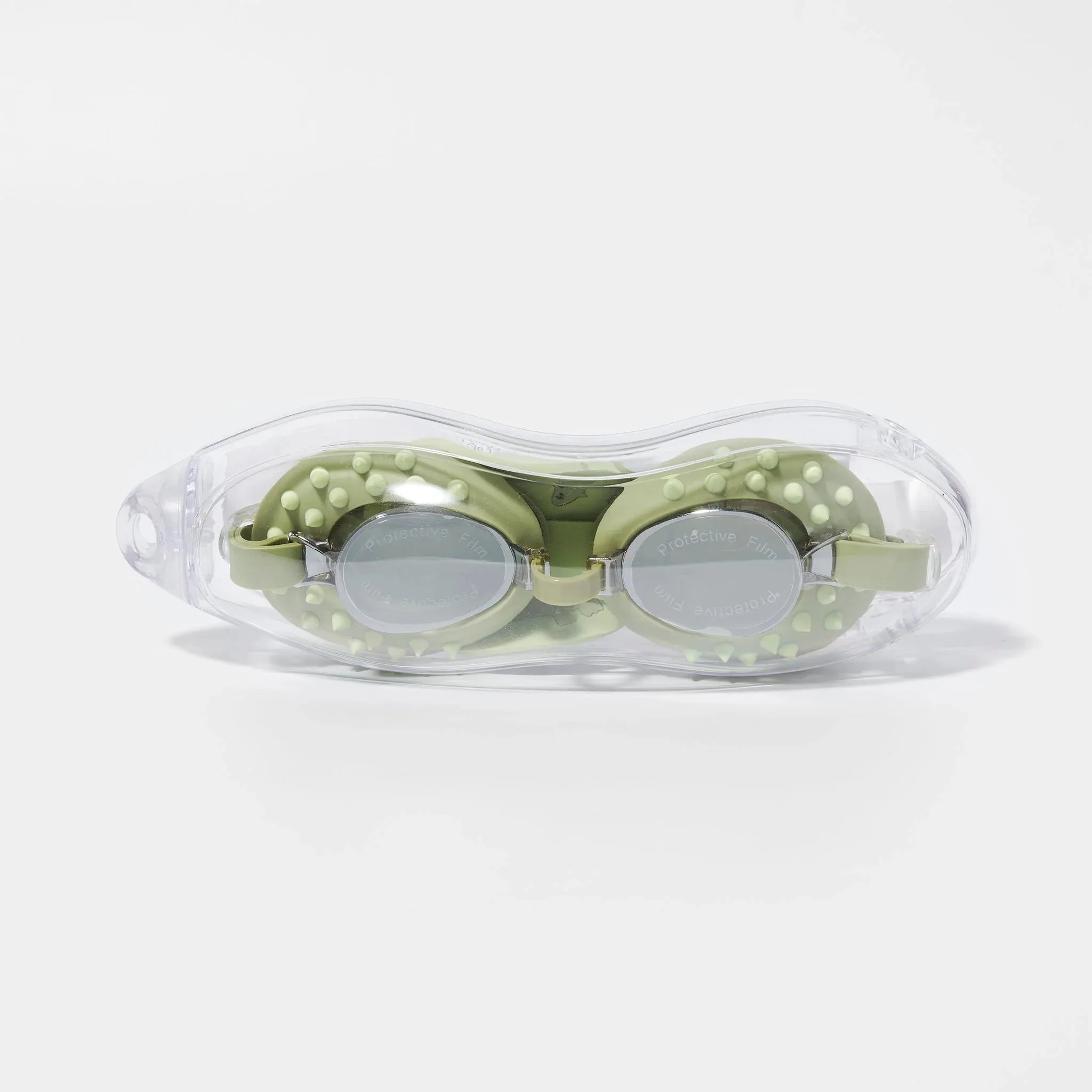 KIDS SWIM GOGGLES - COOKIE THE CROC KHAKI