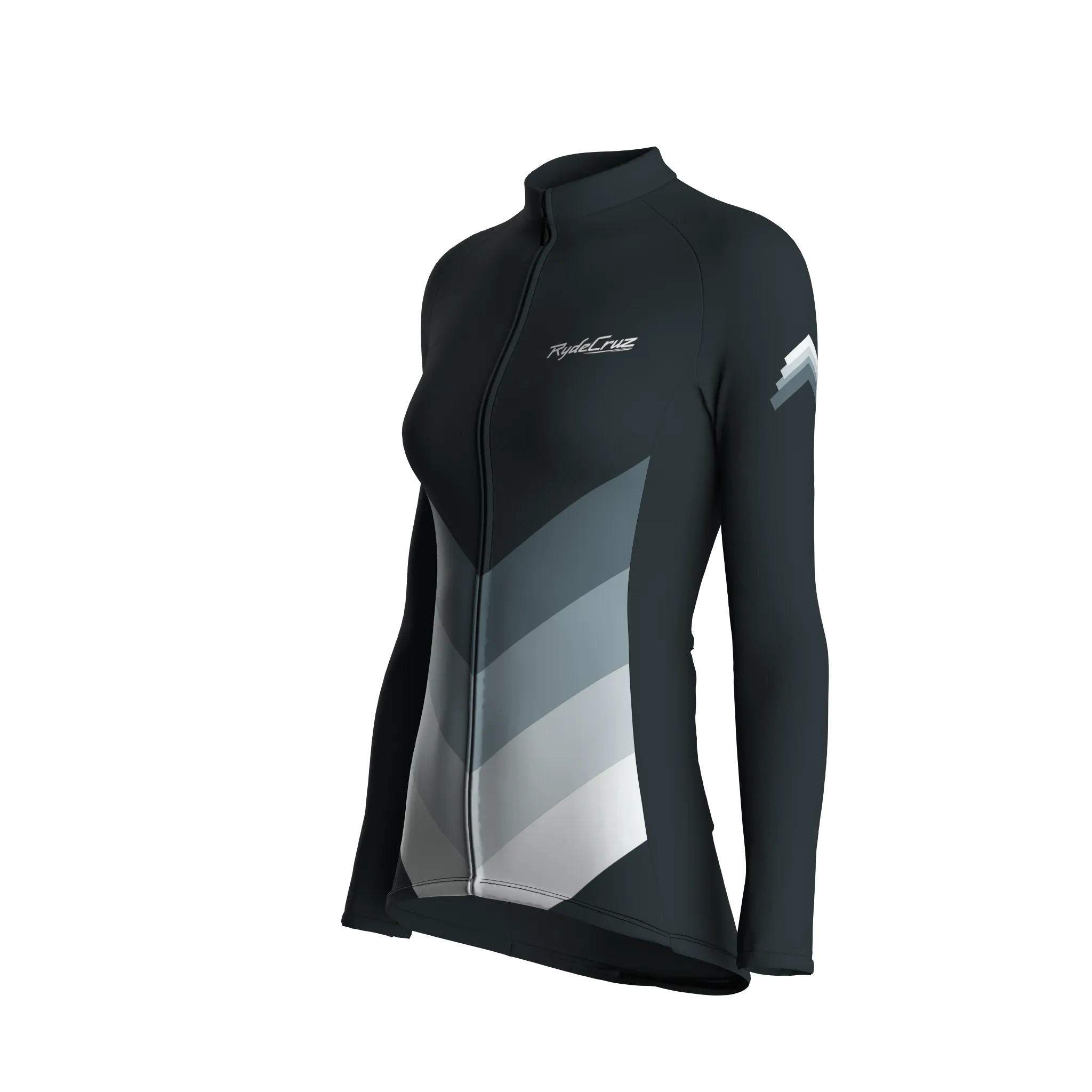 Kinetic Flow | Gunmetal Gray Female Long Sleeves Jersey