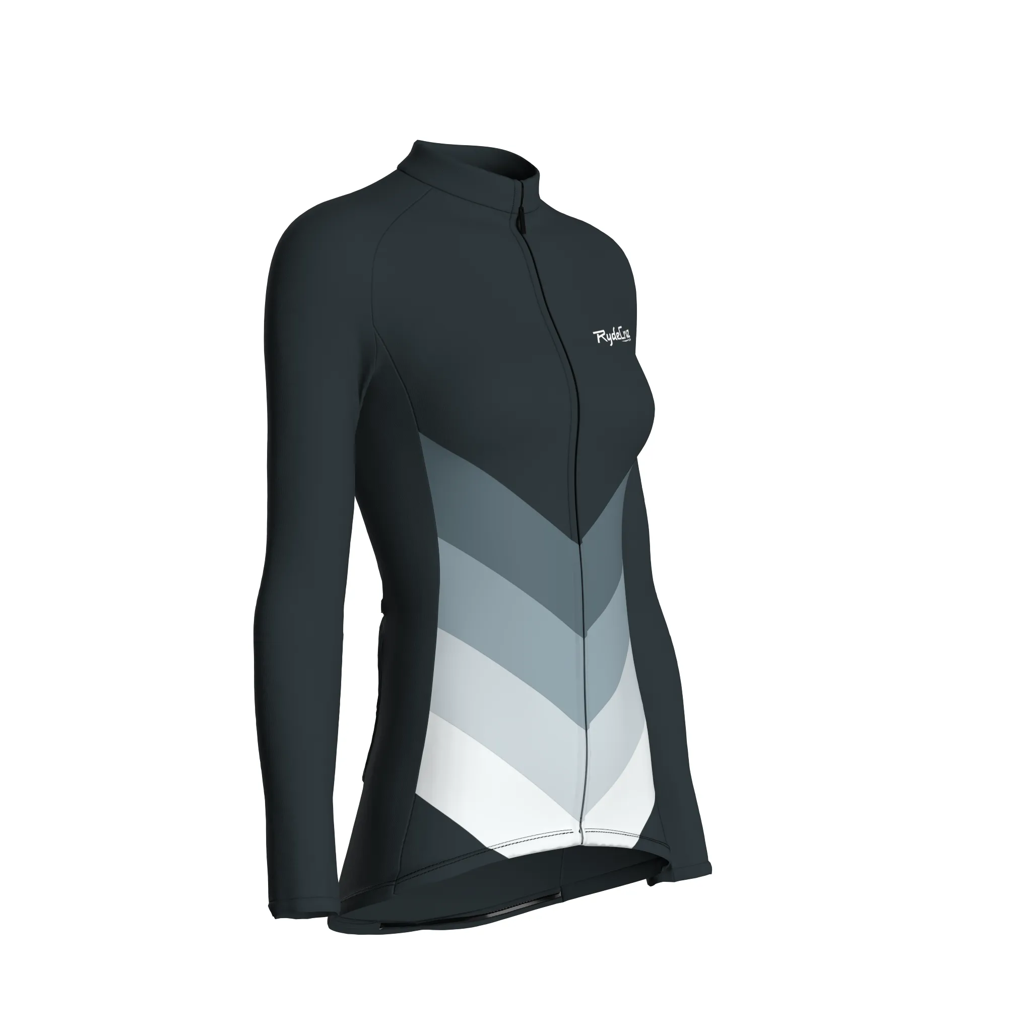 Kinetic Flow | Gunmetal Gray Female Long Sleeves Jersey