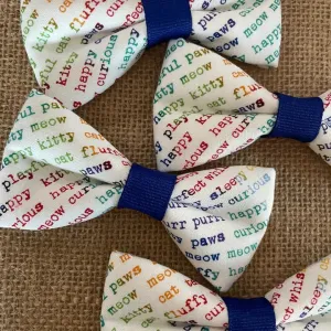 Kitty Cat Sayings - Mini Size Bow