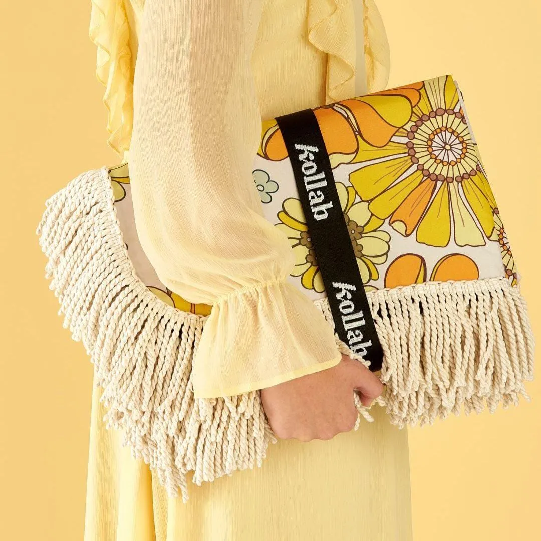 KOLLAB Holiday Fringed Picnic Mat - Bonnie Doon