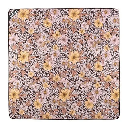 KOLLAB Picnic Mat - Leopard Floral