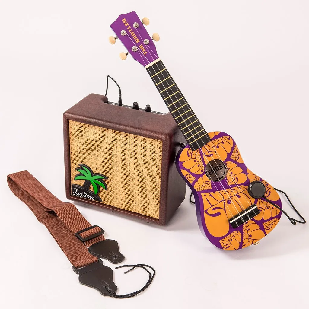 Kustom KUA10 Ukulele Battery Powered Amp10W w/Straps & Piezo Pickup