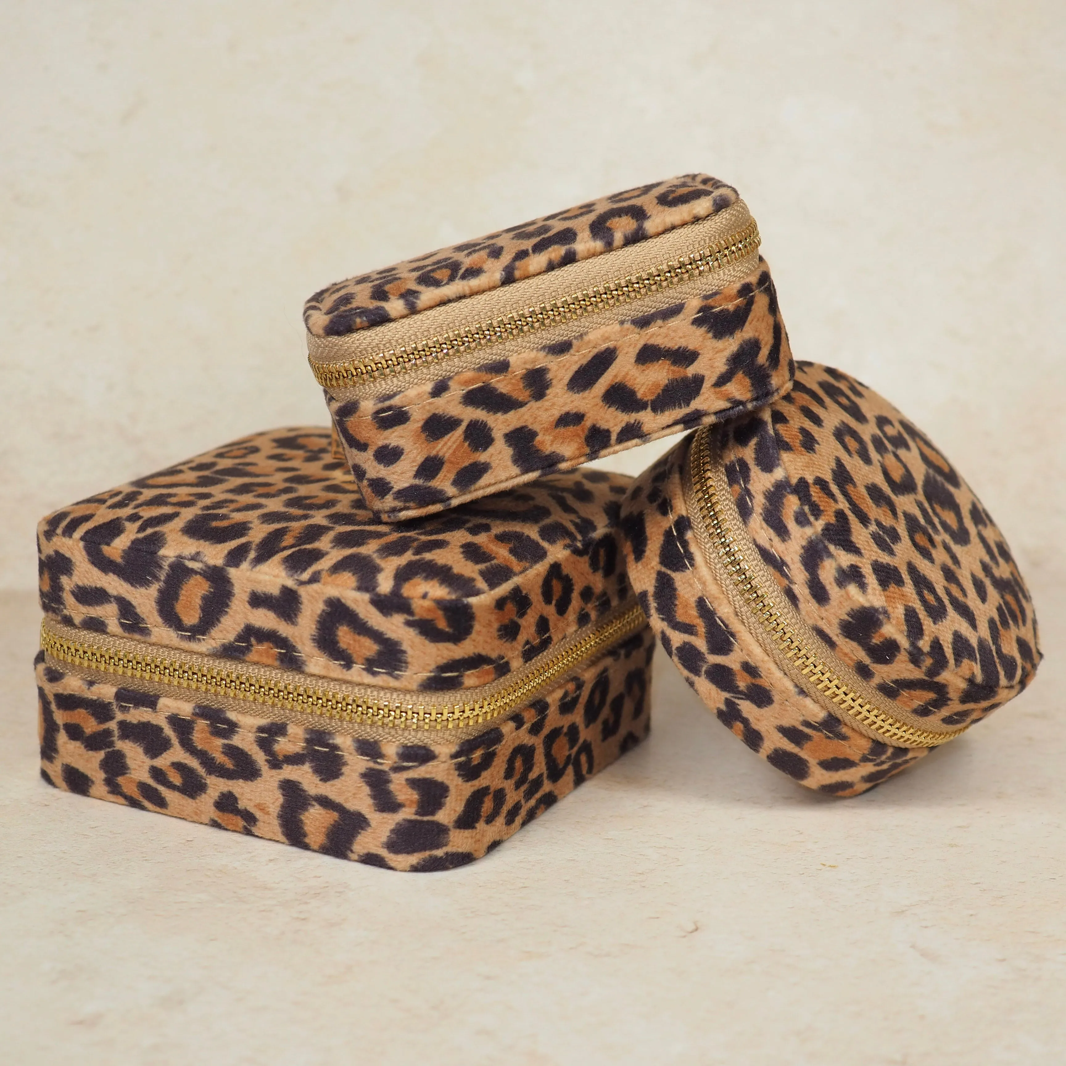 Leopard Print - Travel Jewellery Case
