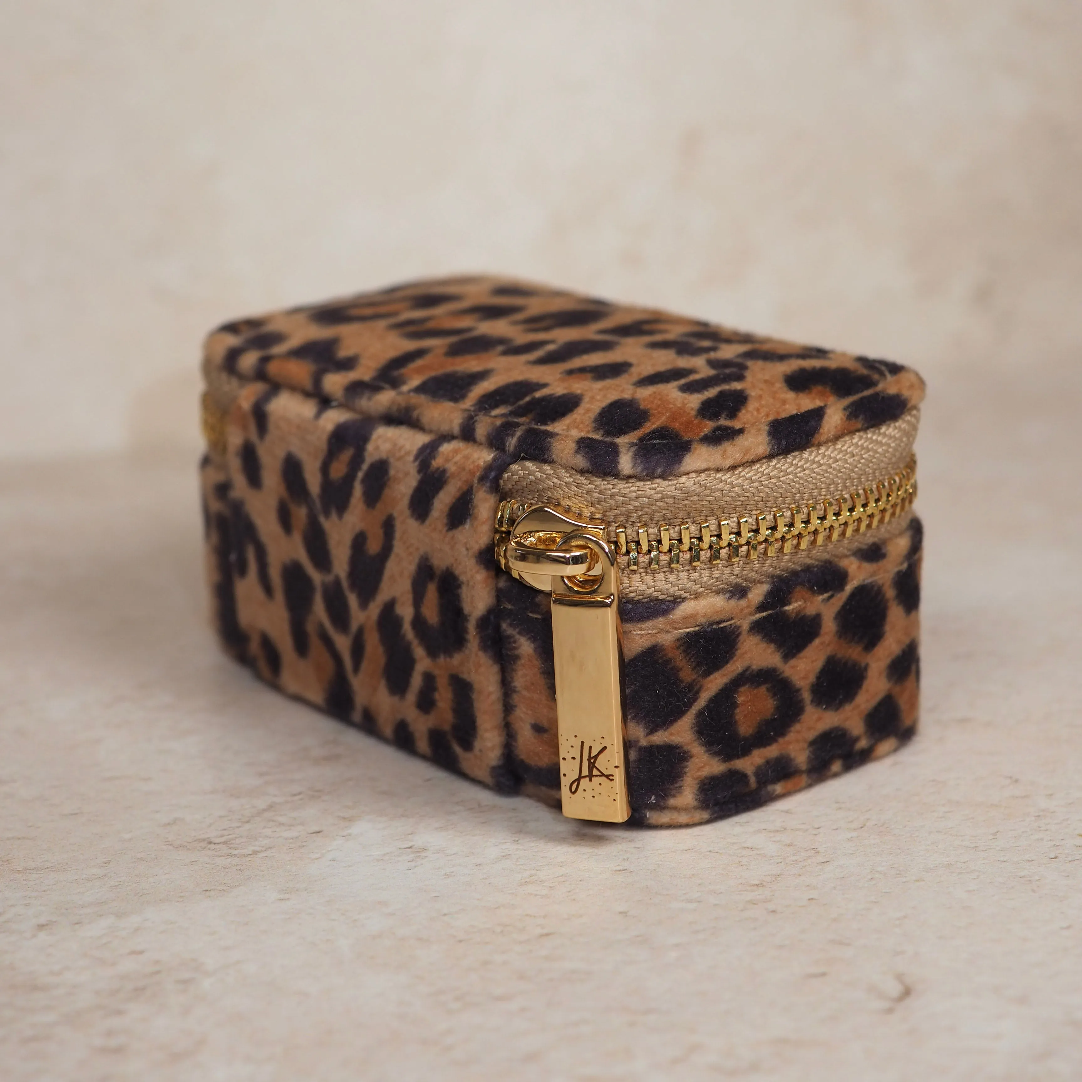 Leopard Print - Travel Jewellery Case
