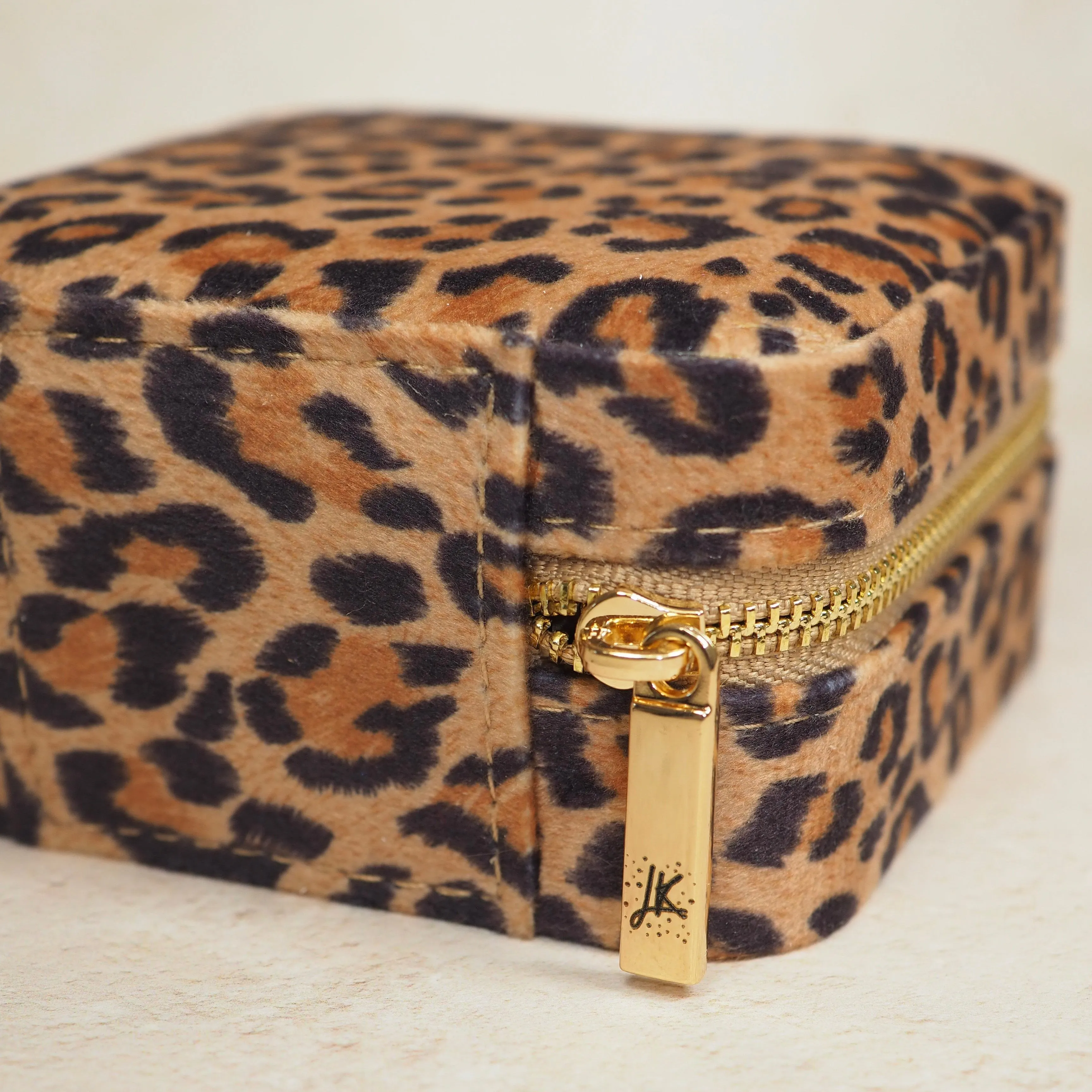 Leopard Print - Travel Jewellery Case