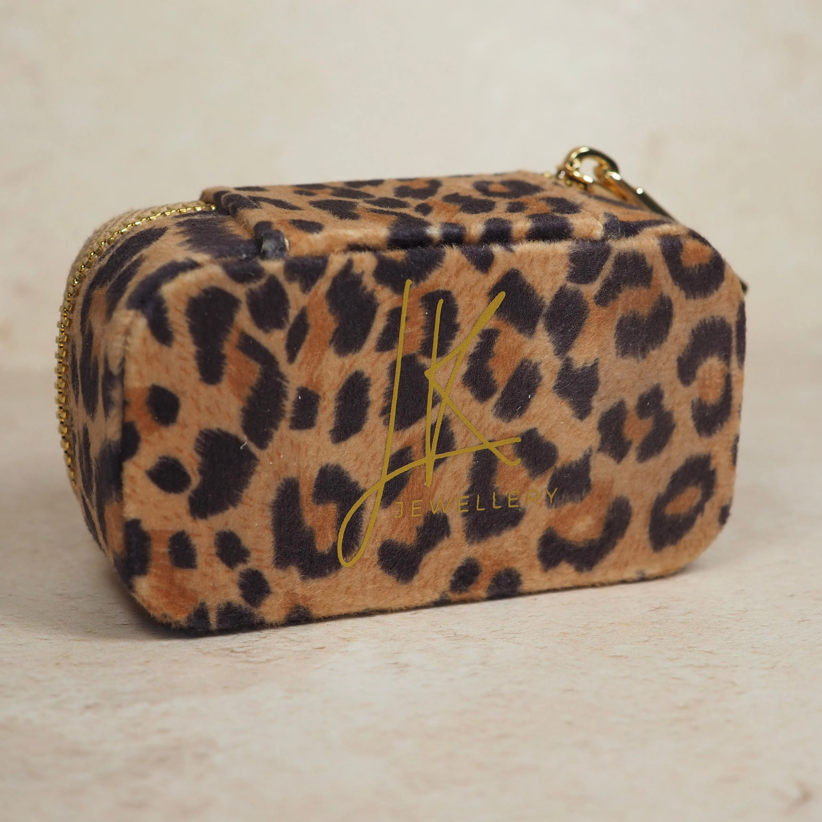 Leopard Print - Travel Jewellery Case