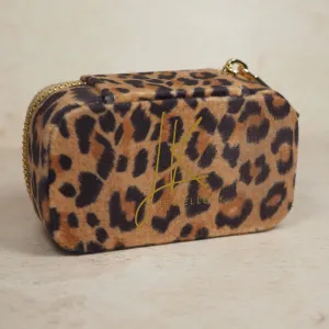 Leopard Print - Travel Jewellery Case