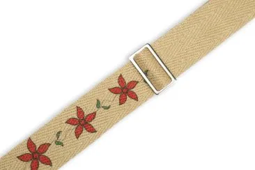 Levy's MH8P-012 Hemp Flowering Guitar Strap