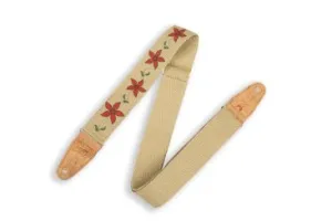 Levy's MH8P-012 Hemp Flowering Guitar Strap