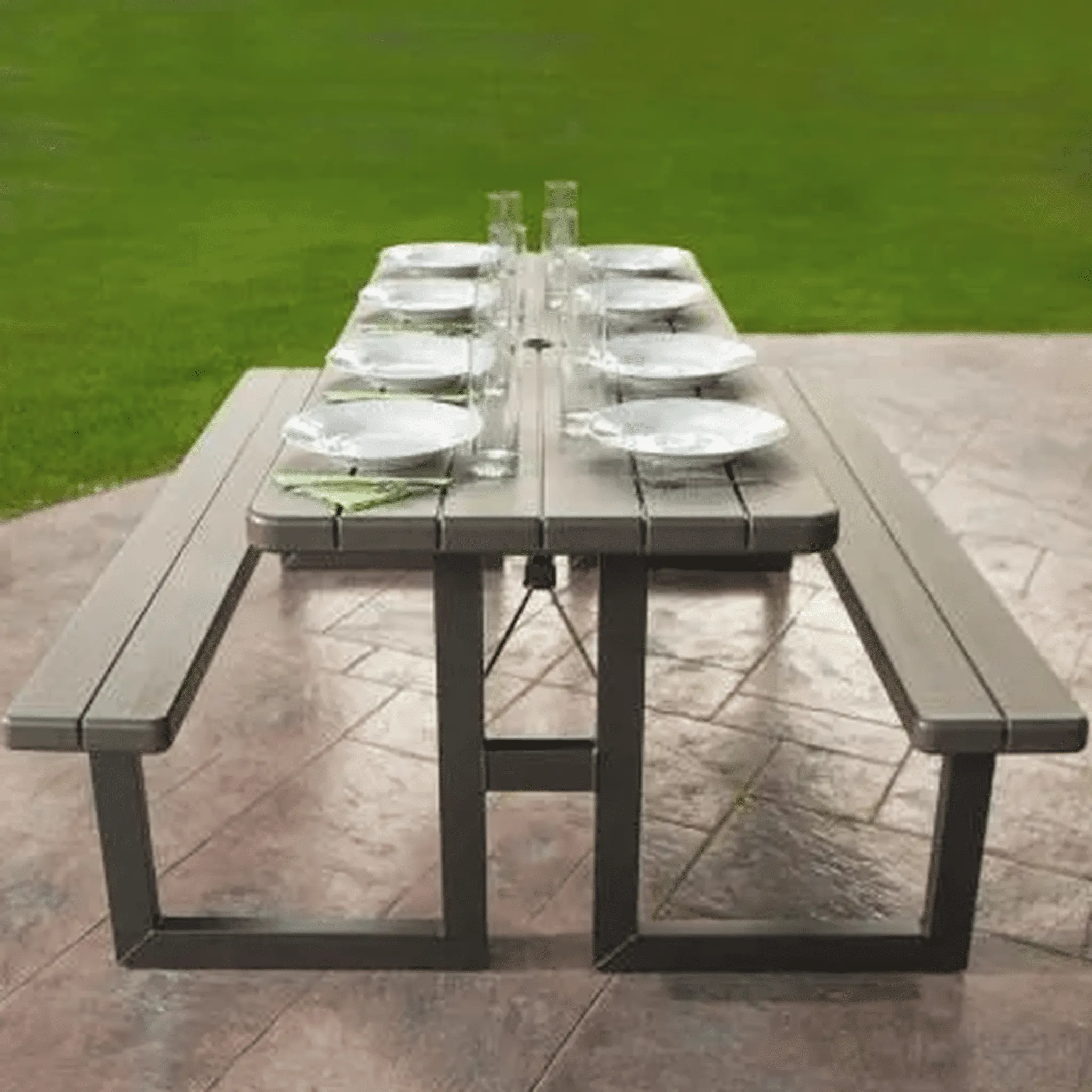 Lifetime 6' Craftsman Folding Picnic Table