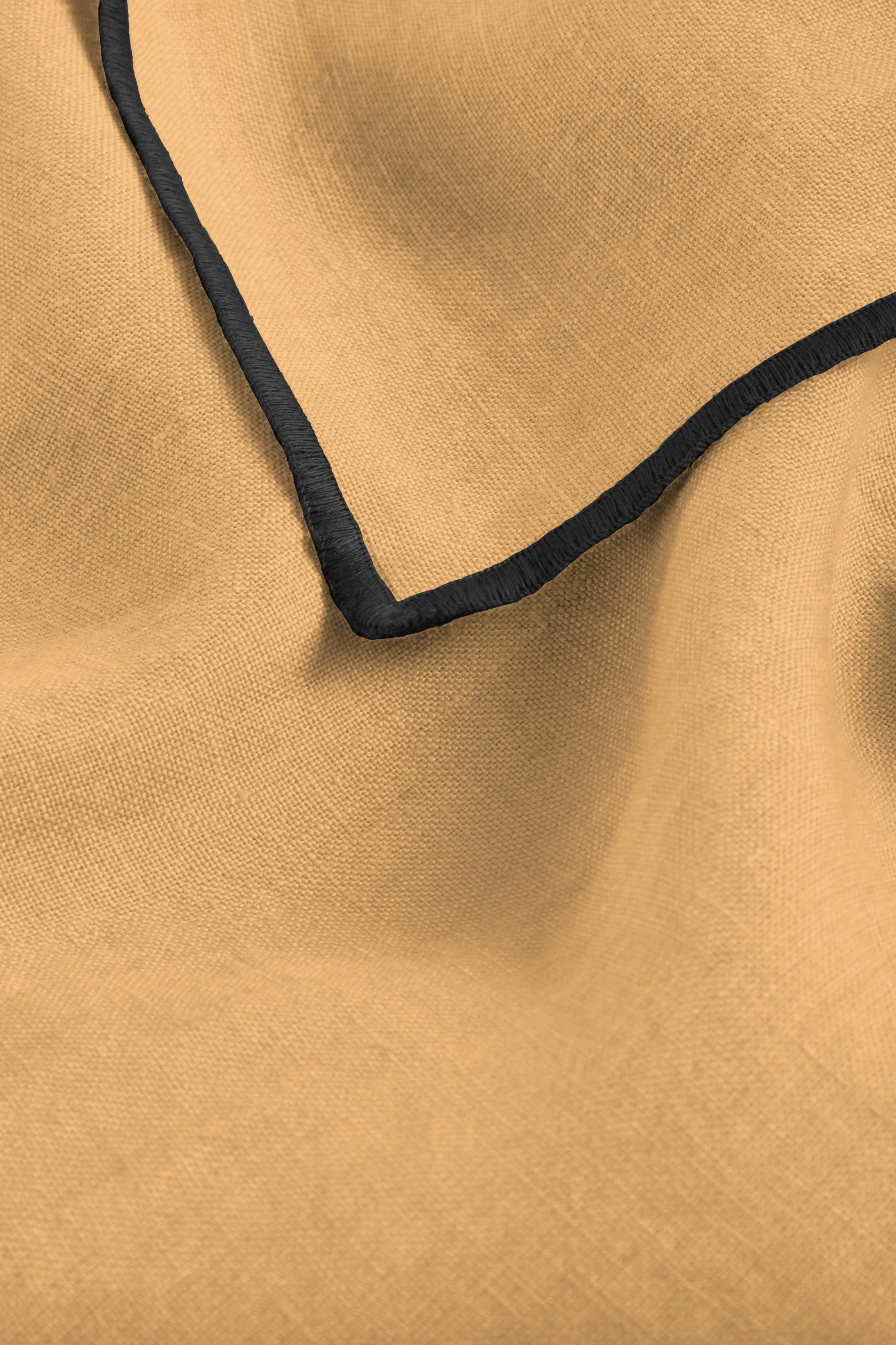 Linen Black Needled Tablecloth-Indigo Blue