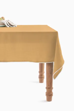 Linen Delight Lace Tablecloth-Dusty Gold