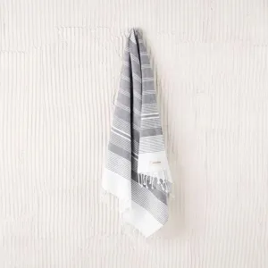 Linen House Hammam Towel 100x180 Burleigh Charcoal