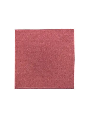 Linen House Revana Chambray Red Tablecloth