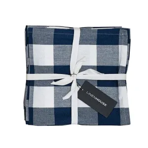 Linen House Revana Check Navy Tablecloth